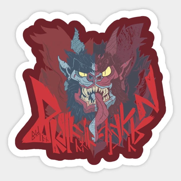 night of the demon Sticker by tinbott